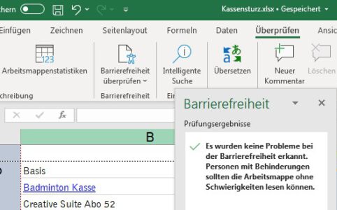 Barriereprüfung in Excel