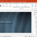 Screenshot eines Textplatzhalters mit Bildfüllung auf einem Foto